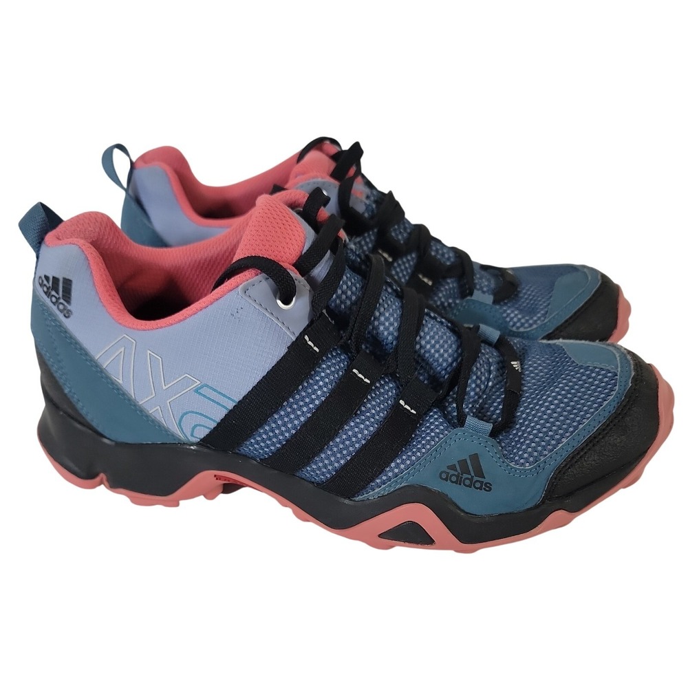 Adidas AX2 Women's Size 9 Traxion Hiking Trail Shoes Blue Coral AF6068 Outdoor